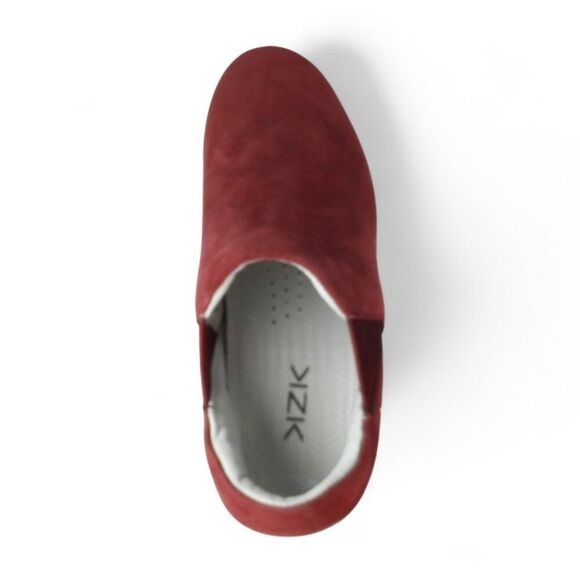 Kizik Paris Suede Slip-on Casual Everyday Handsfree Sneakers 'Maroon' Women's 6 - Picture 9 of 11